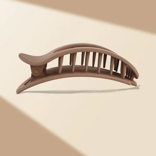 Fashion Oval Hair Claw Clip for Women New Design Leopard Matte Curved Flat Styling Barrettes Acrylic Lying Down Hair Accessories